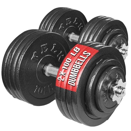 TELK TELK Adjustable Dumbbell Set 200 (100 lb x 2)