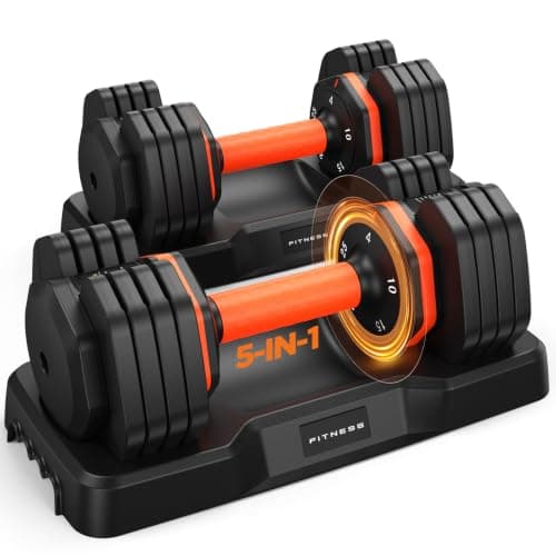 Generic 2026 Updated 5-in-1 Adjustable Dumbbell Set